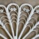 Headboard rattan peacock vintage
