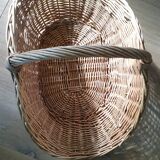 Vintage wicker log basket