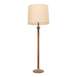 Hollywood Regency Suede Floor Lamp 1970s France