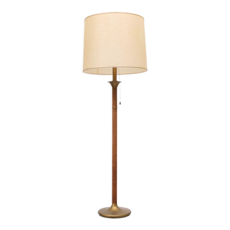 Hollywood Regency Suede Floor Lamp 1970s France