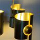 Lustre/suspension space age vintage 1970 alu brosse doree