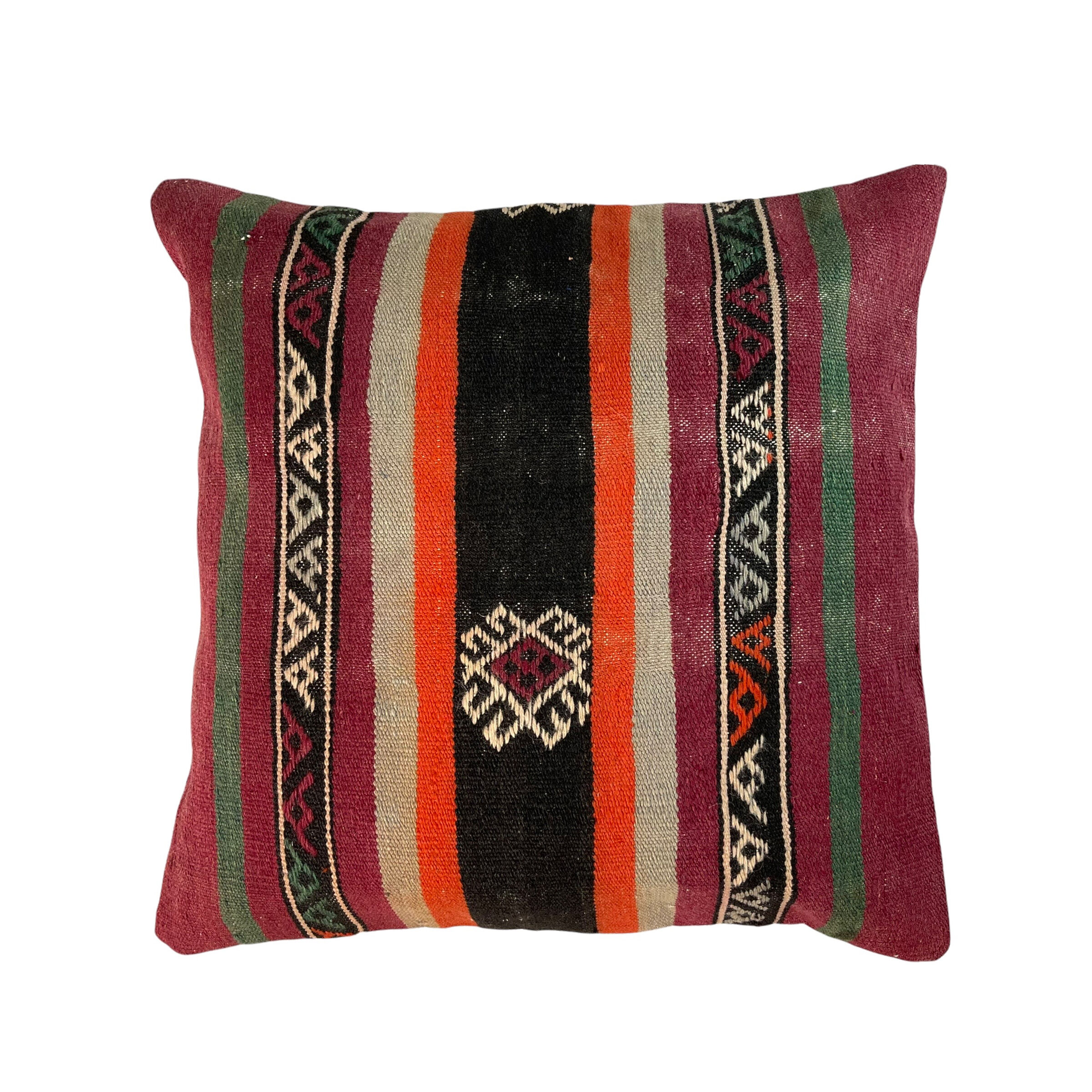 Housse de coussin turque kilim vintage, 60x60 cm