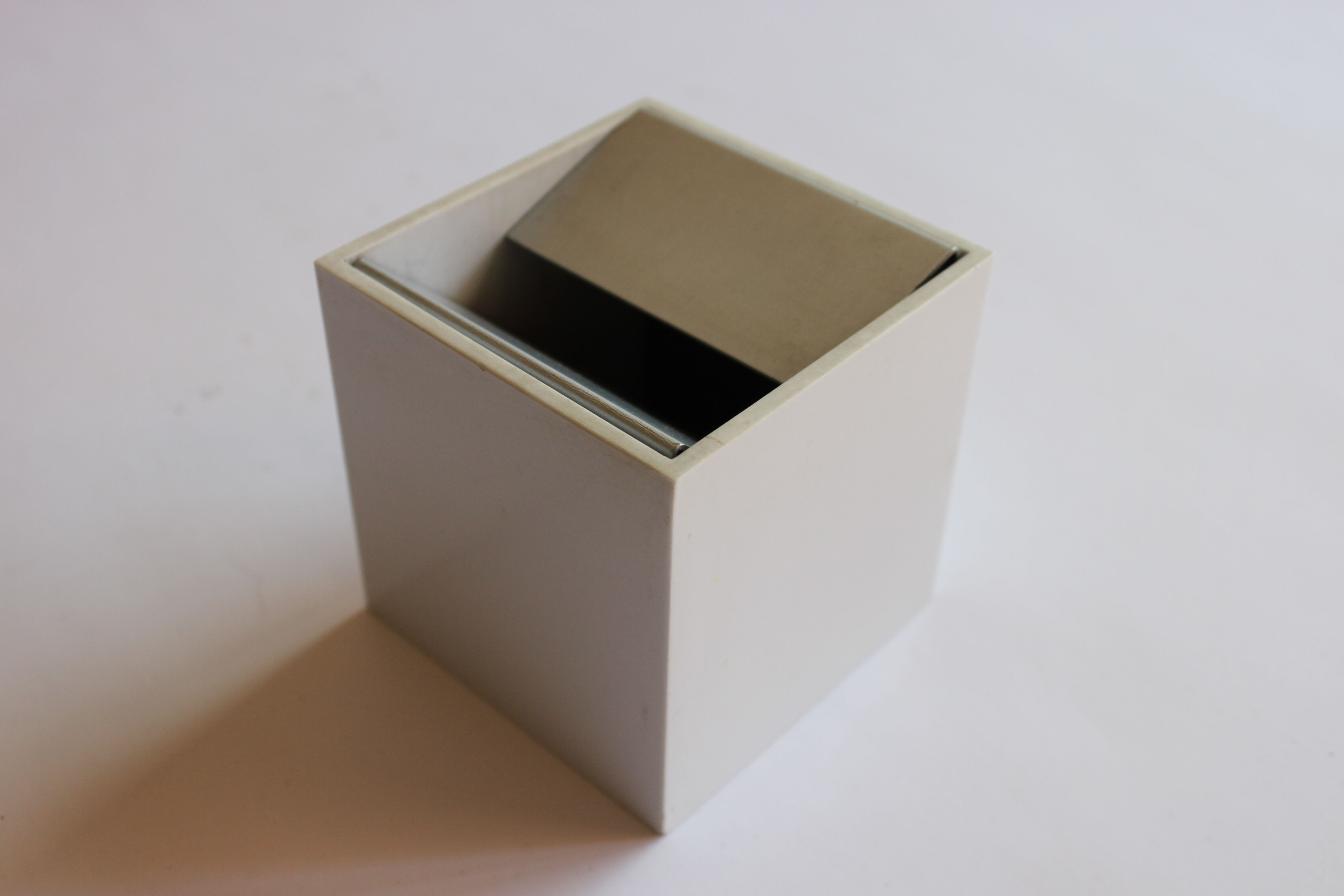 Bruno Munari Cubo L ashtray for Danese, 1957