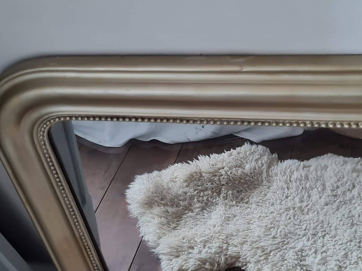 Antique gilt Louis Philippe mirror, 88 x 72