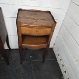Pair of solid oak bedside tables