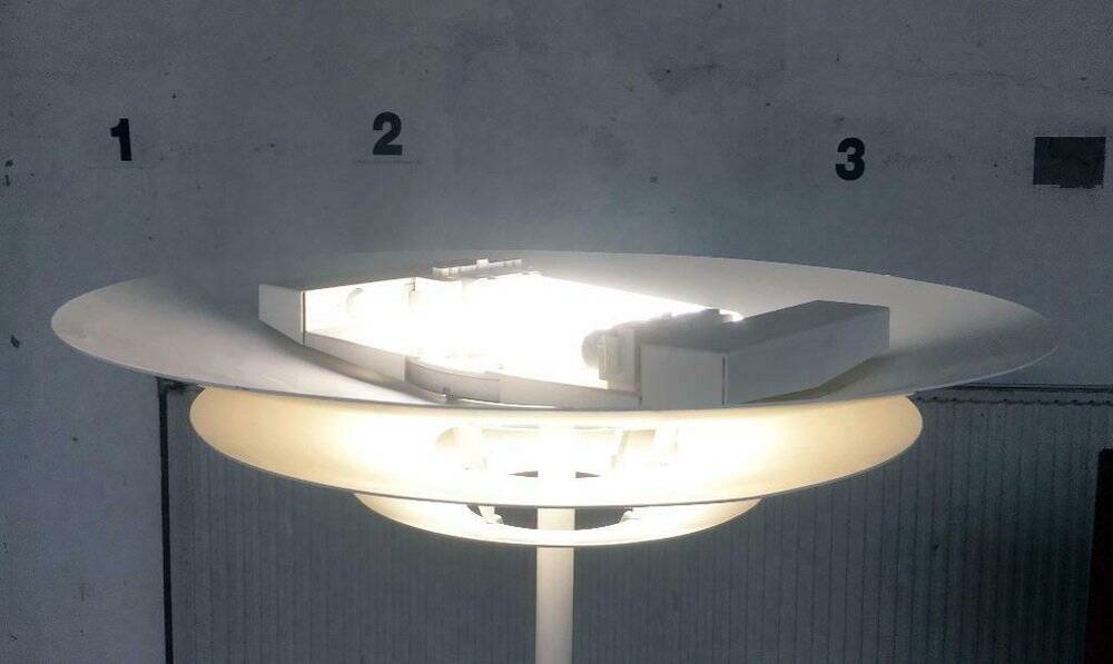 Vintage floor lamp model Oslo by Kurt Norregaard for Louis Poulsen, 1990s.