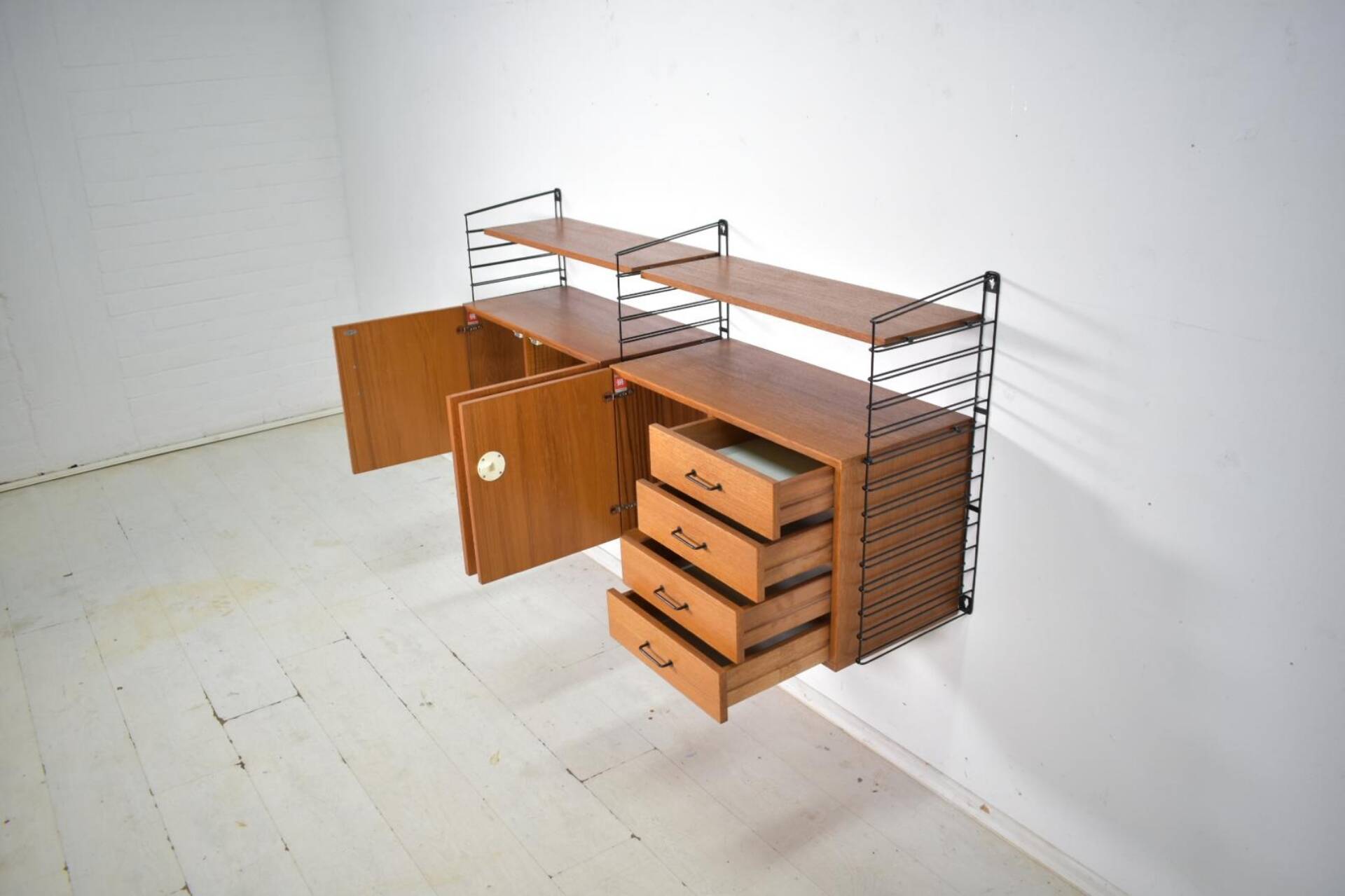 Musterring Tomado Shelving System Teak 1960s  Wall unit Vintage 