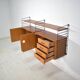 Musterring Tomado Shelving System Teak 1960s  Wall unit Vintage 
