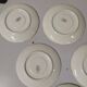 Lot de 6 sous tasse Sarreguemines digoin liseré doré fleurs rose