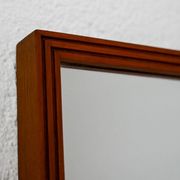 Miroir scandinave vintage en teck, années 1950