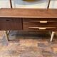Vintage 1960s Danish Scandinavian dressing table chest of drawers with 2 drawers
