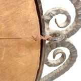 1930 hammered metal mirror