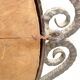 1930 hammered metal mirror