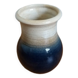 Handcrafted stoneware vase signed Eric Pepin