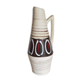 Vase à anse céramique West-Germany vintage années 50