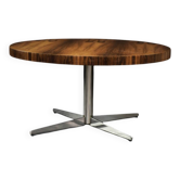 Mid-Century German Modern Round Rosewood Coffee Table from Ilse Möbel