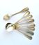 Set of 8 teaspoons in silver metal boulenger rinceaux decoration 14cm