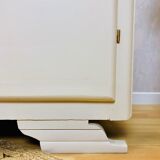Beige asymmetrical cabinet