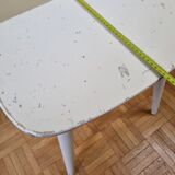 Stool "Pagoda" in solid wood, vintage