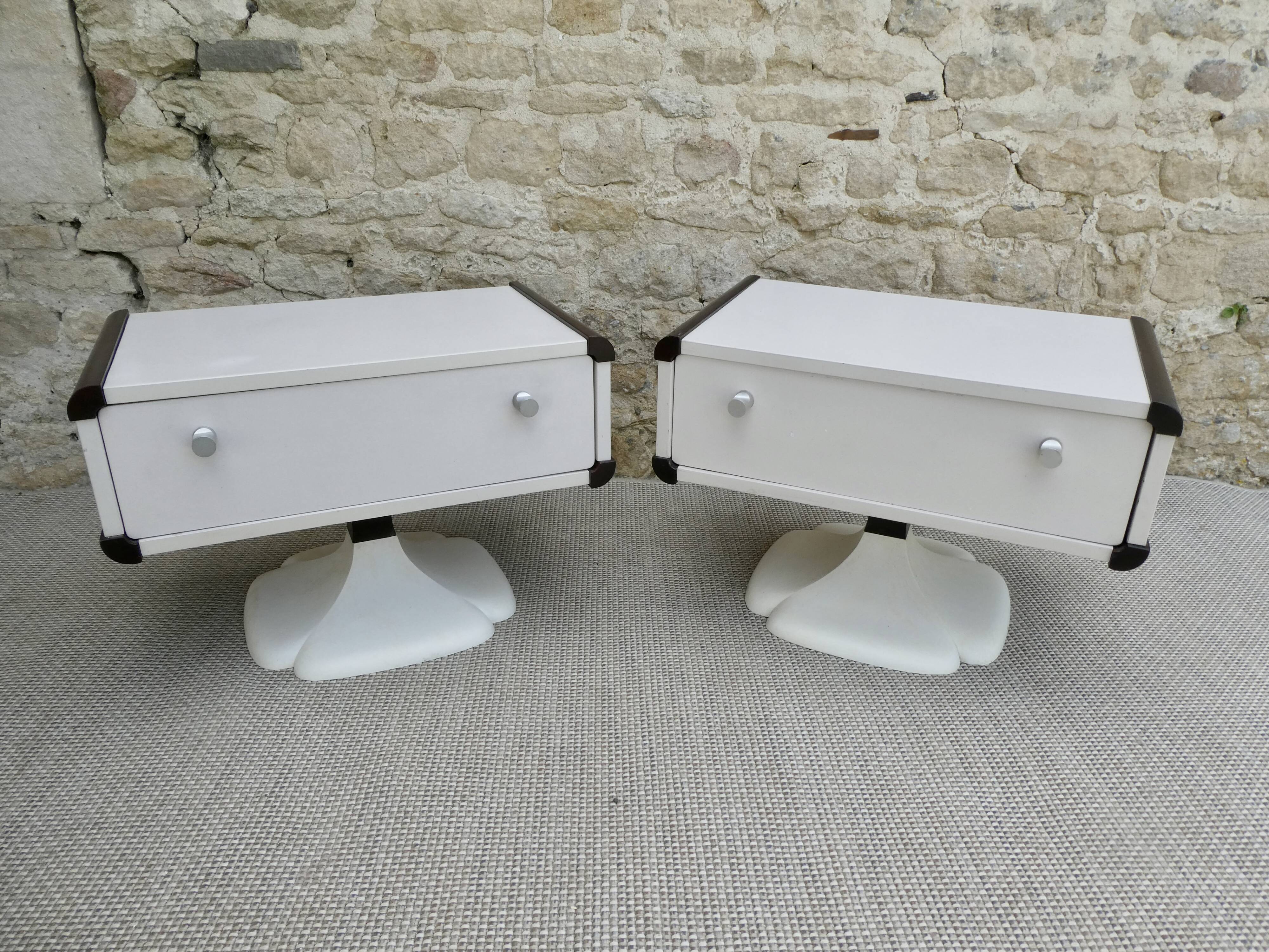 Pair of Gautier bedside tables 60s
