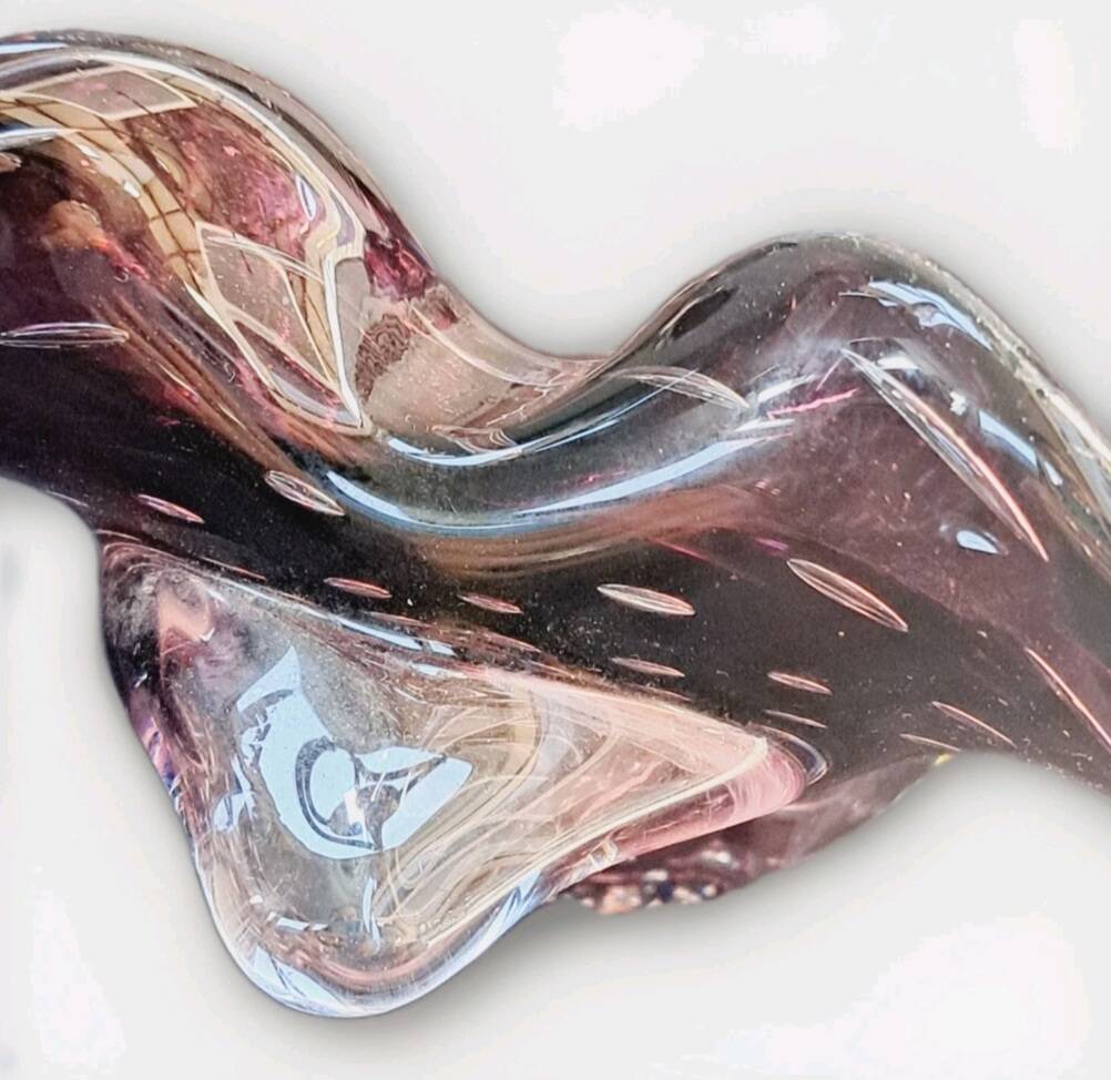 Vintage bubble glass pocket tray