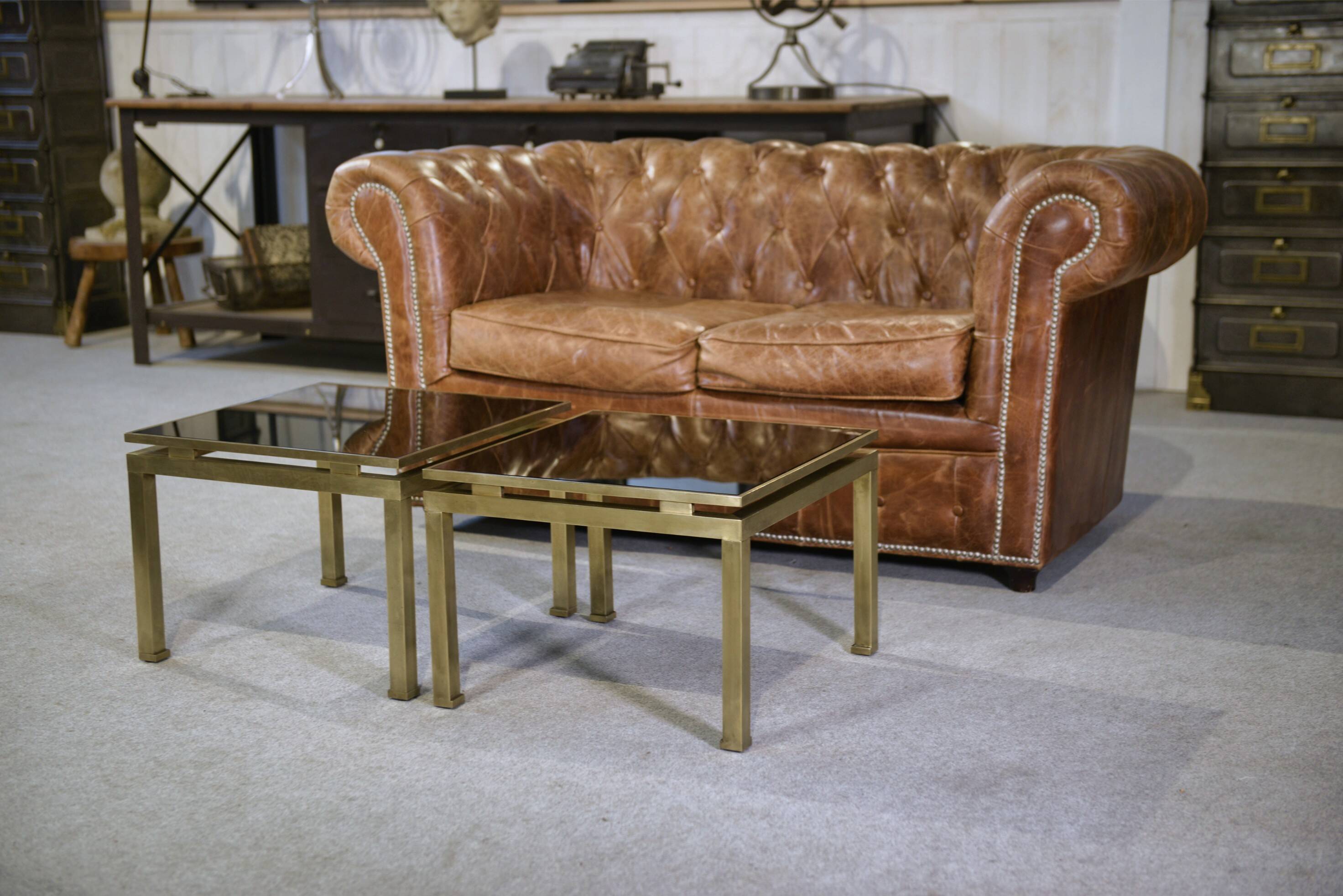 Paire de tables basses Guy Lefevre 1960’s