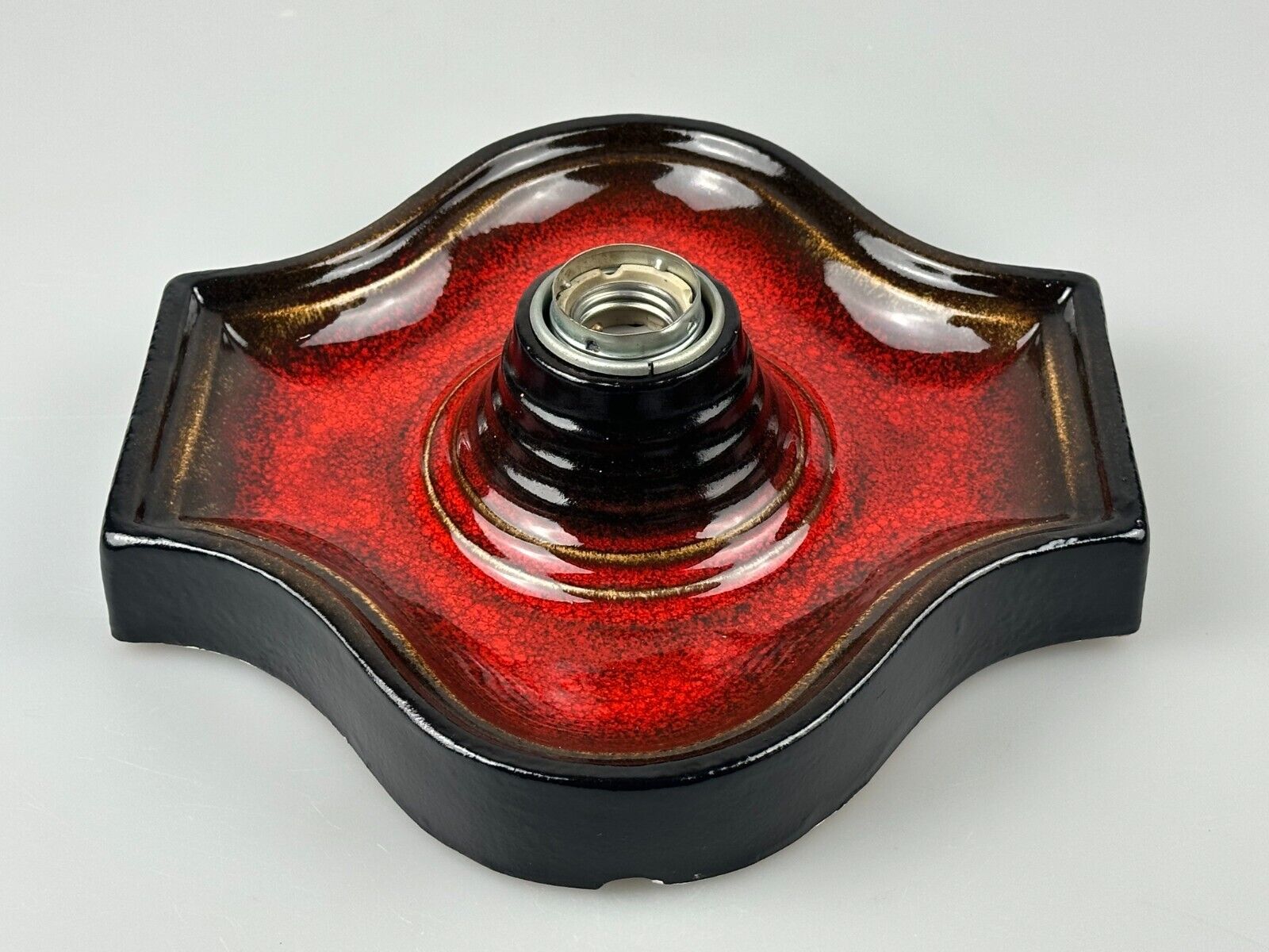 60s 70s Lamp Light Wall Lamp Ceramic Mid Century Space Age Design