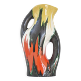 VASE SHAPED PITCHER VINTAGE 1950 CERAMIC SAINTE-RADEGONDE TOURAINE 50S 1950S