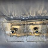 large ceiling lights or Murano glass wall sconces probably by Mazzega
