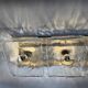 large ceiling lights or Murano glass wall sconces probably by Mazzega