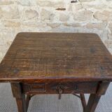 Night table, solid wood bedside, seventeenth century