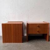 Mid-century teak bedside tables