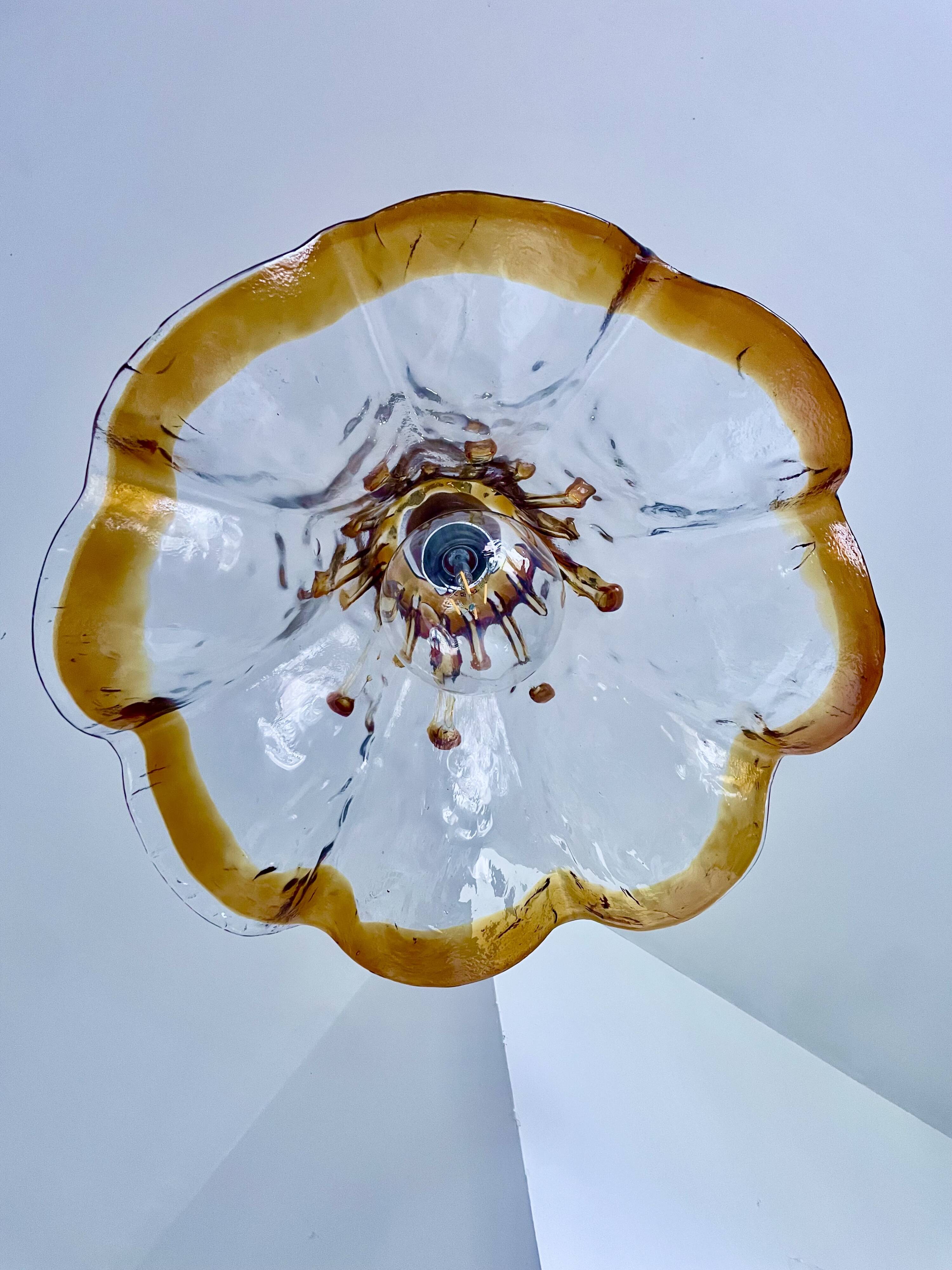 Murano glass pendant from the 1960s to 1970s.