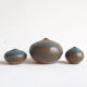 Trio de céramiques miniatures vertes Antonio Lampecco