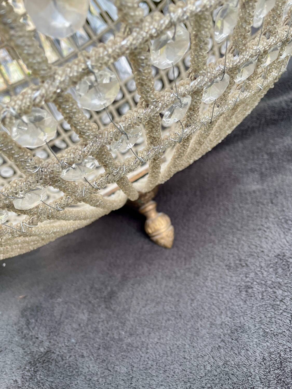 Lustre boule 60 cm Vintage