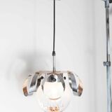 Murano glass globe pendant light, Maazzega edition, Italian design