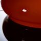 Space Age Orange Glass Lamp, 1970s