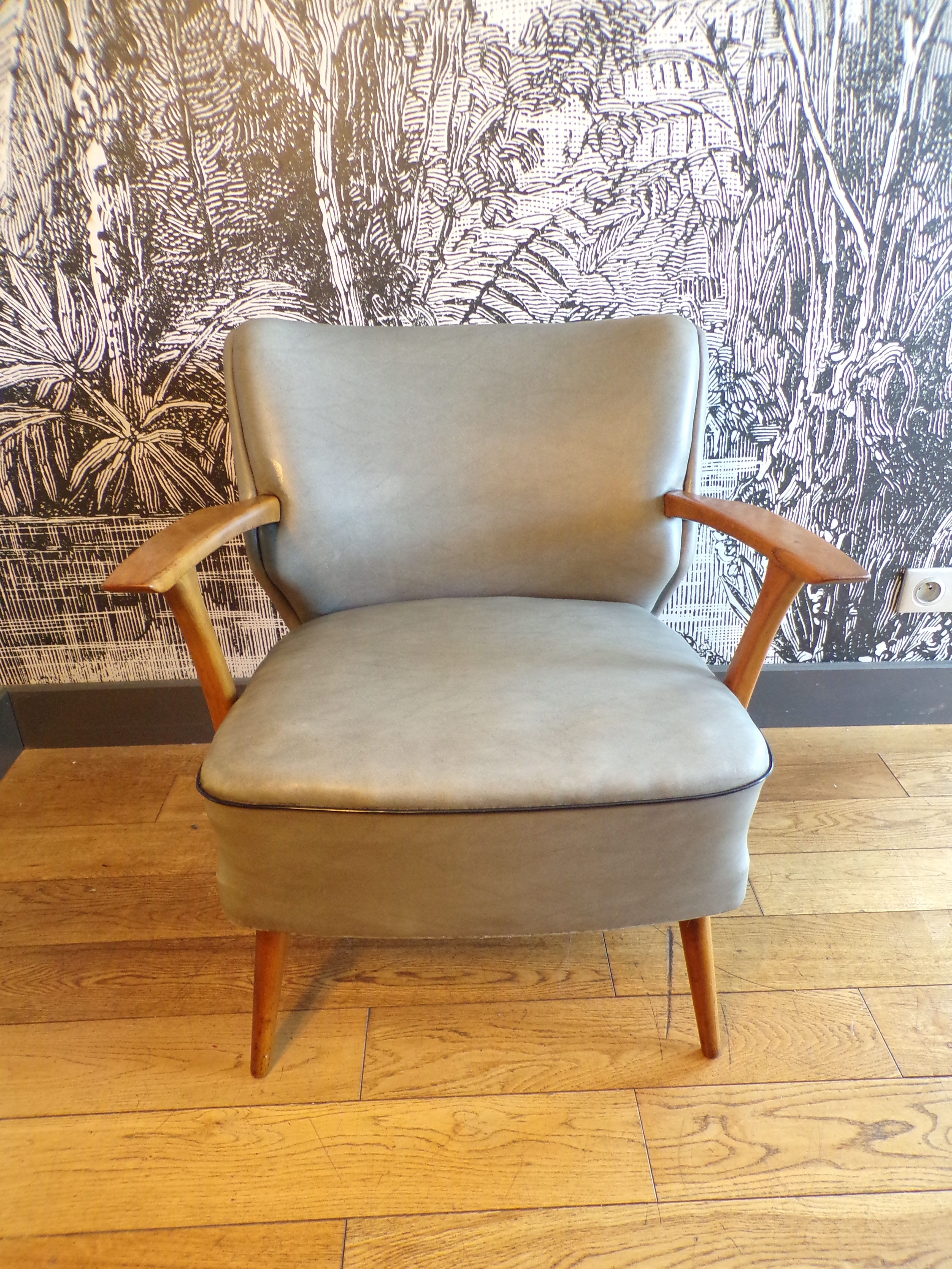 Vintage cocktail armchair 1950