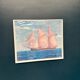 Swedish original print on paper – "Boat at Sea" by Egil Bergström – Signed – vintage and framed – 60.5 × 50.5 cm (23.8 in × 19.8 in)