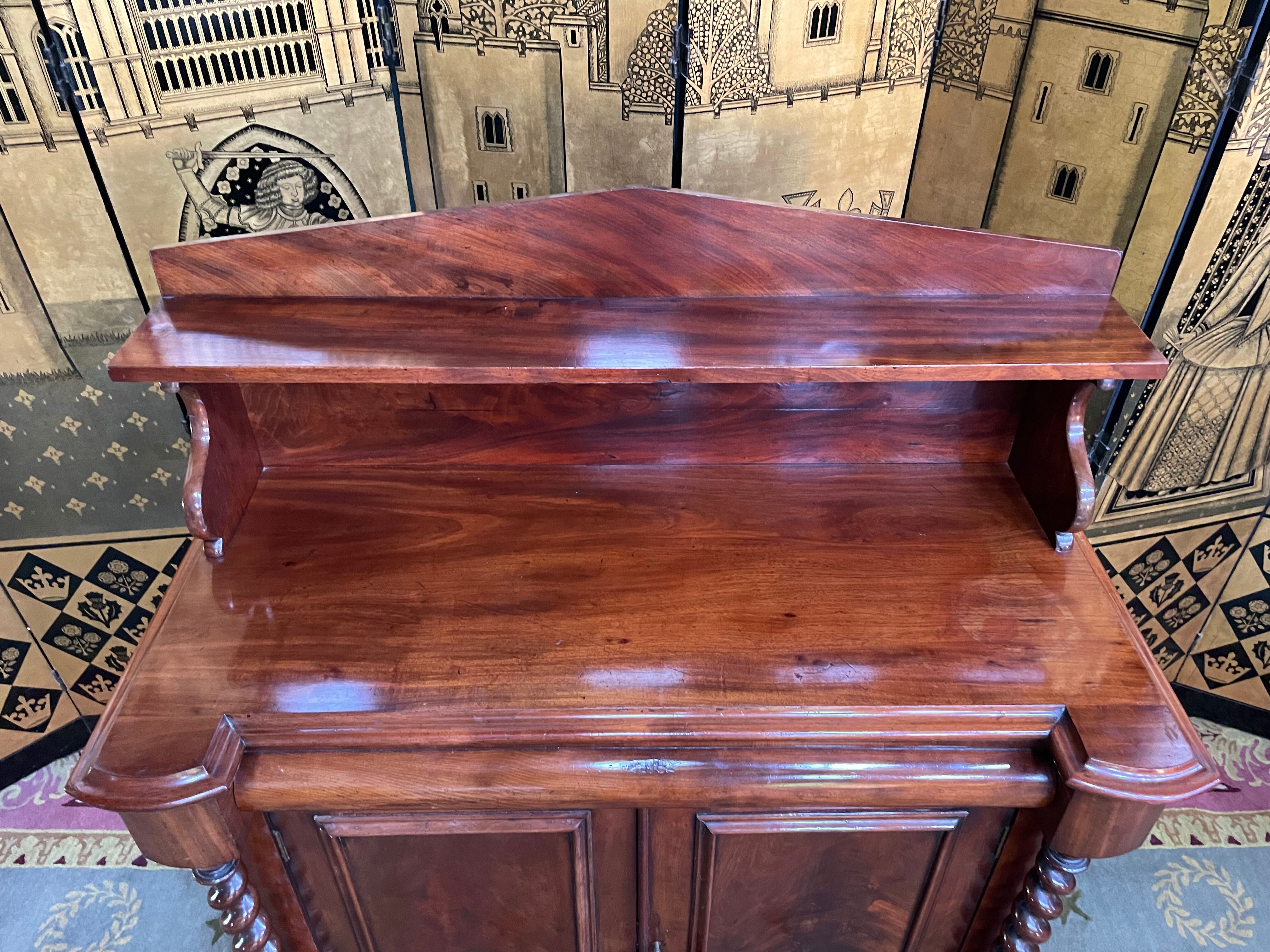 Low English Mahogany Buffet