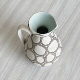 Small vintage ceramic vase or milk jug, graphic pattern