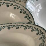 6 assiettes creuses en terre de fer