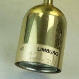 limburg mid century CEILING LIGHT ceiling fixture with 18 glass tubes