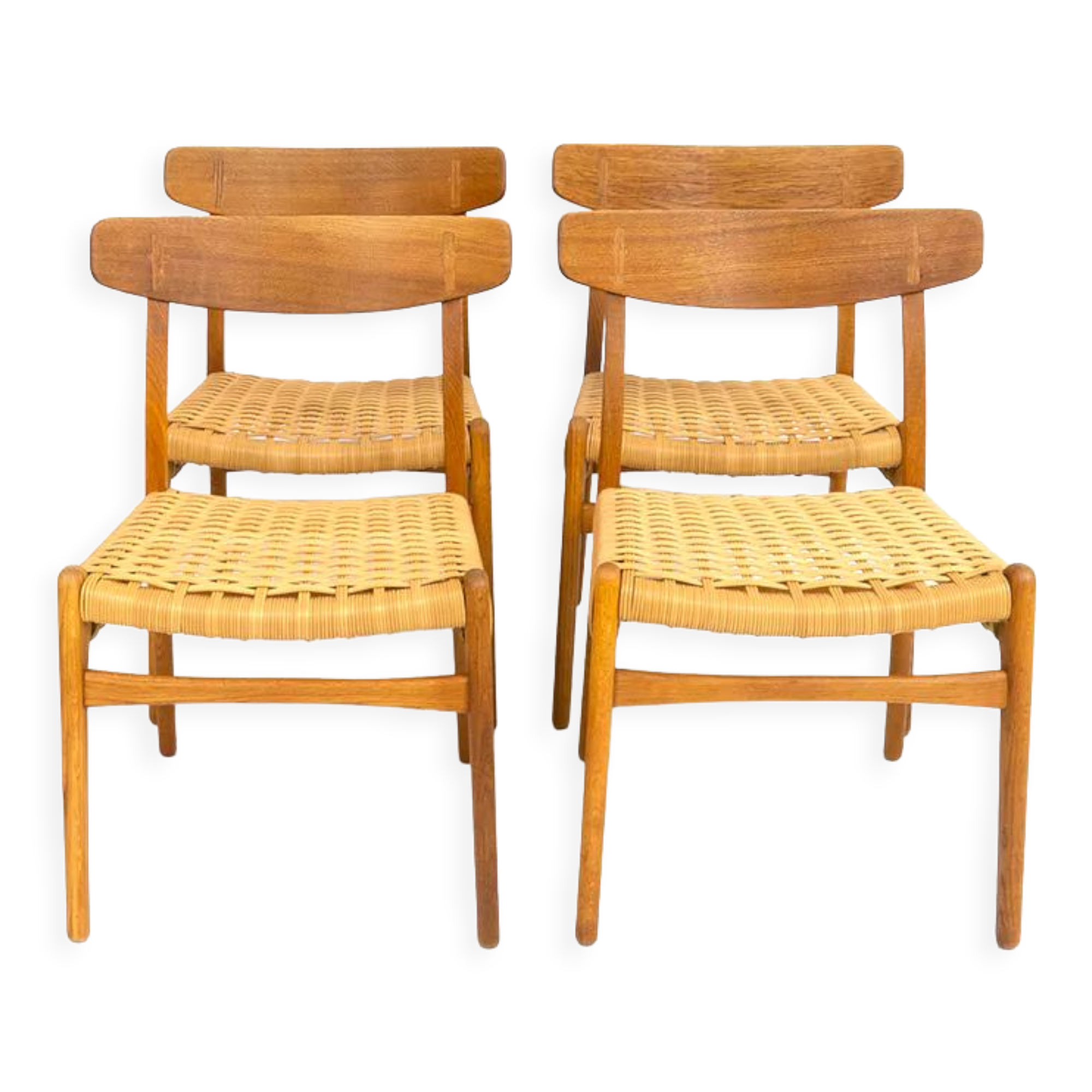 Chaises Ch23  par Hans J. Wegner pour Carl Hansen & Søn