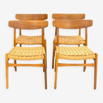 Ch23 Dining Chairs by Hans J. Wegner for Carl Hansen & Søn, Set of 4