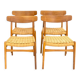 Chaises Ch23  par Hans J. Wegner pour Carl Hansen & Søn