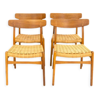 Chaises Ch23  par Hans J. Wegner pour Carl Hansen & Søn