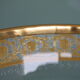 Large flared St Louis Crystal model Thistle gold.