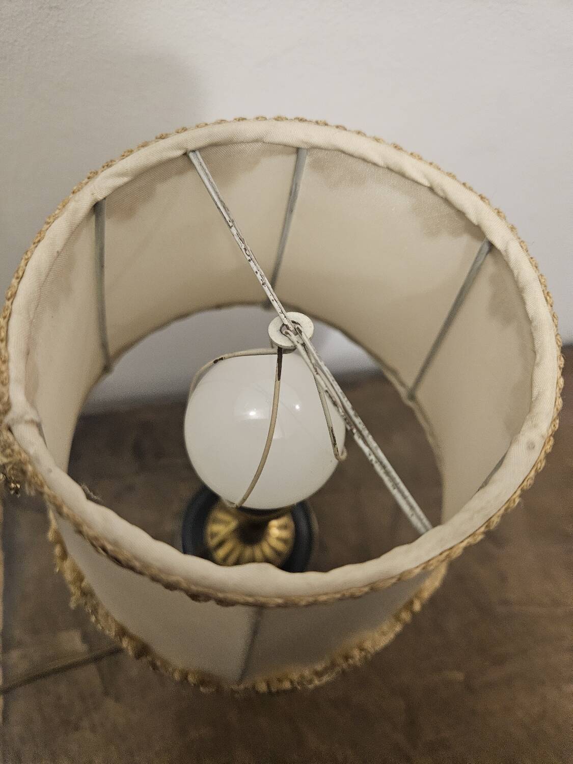 Suggested title: Vintage table lamp "Cupid's Arrow" 50s