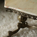 Brass and onyx coffee table